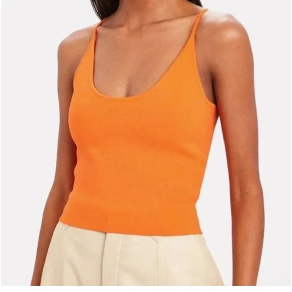 A.L.C. Ava Blue Crop Knit Tank Top - Picture 8 of 14